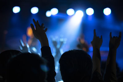 Crowd at music concert