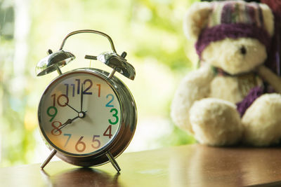 Close-up of clock