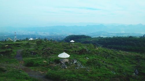 Scenic view of landscape against sky