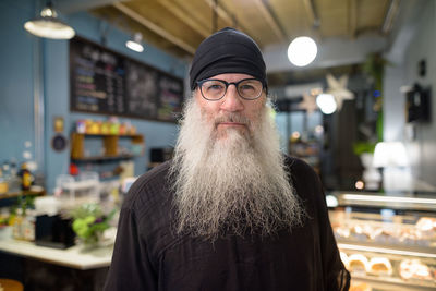 Portrait of bearded man