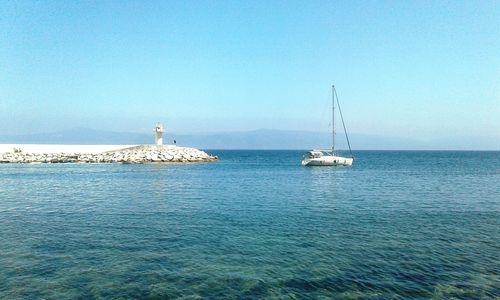 Light house by sea