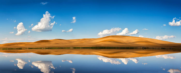 Reflection of clouds in water