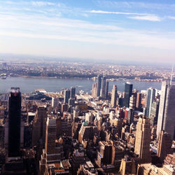 Aerial view of buildings in city