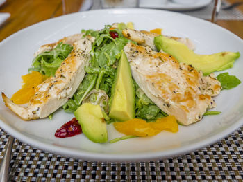 Close-up of tasty food in plate