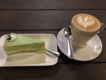 Coffee cup on table