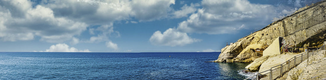 Panoramic view of sea against sky