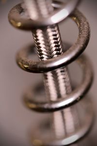 Close-up of spiral metal