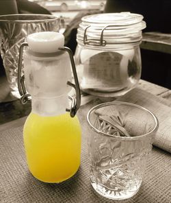 Close-up of drink on table