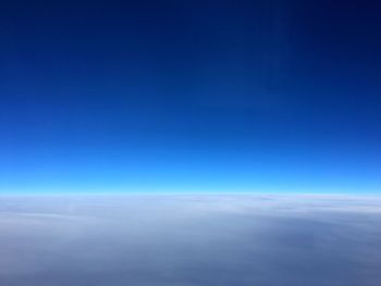 Scenic view of clouds in blue sky