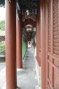 Corridor of temple
