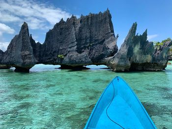 Scenic view of sea against sky in misool raja ampat island indonesia 