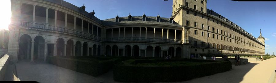 Panoramic shot of historic building against sky