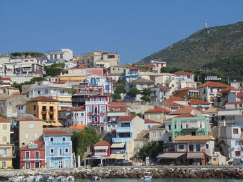 High angle view of houses