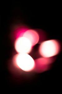 Defocused lights at night