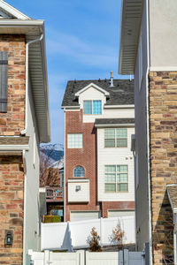 Low angle view of residential buildings