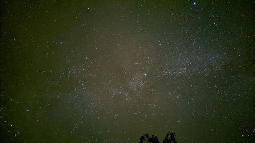 Low angle view of stars in sky