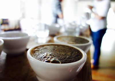 Close-up of drink in bowl