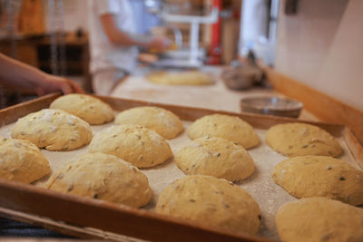 Close-up of cookies on table