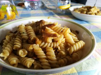 Variety of food in plate