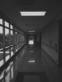 Interior of empty corridor