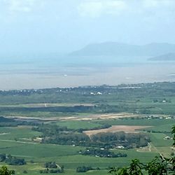 High angle view of landscape against sky