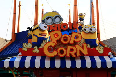 Food stall against sky at universal studios japan