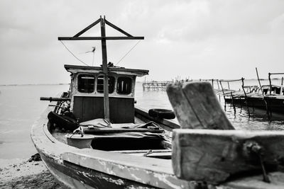 Boats in harbor