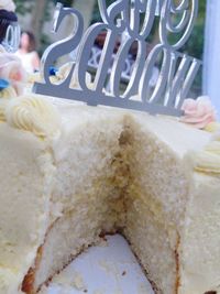 Close-up of cake