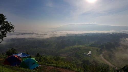 Scenic view of landscape against sky