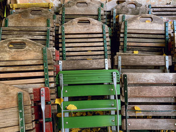 Stack of old chairs