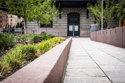 Walkway along buildings