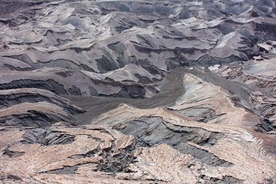 High angle view of land