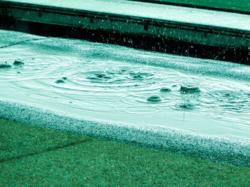 High angle view of swimming pool