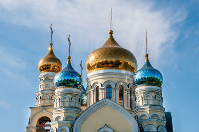 Low angle view of building against sky