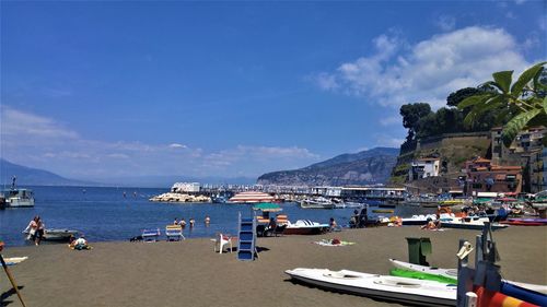 Panoramic view of beach against sky