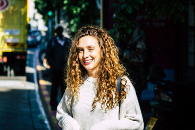 Portrait of a smiling young woman