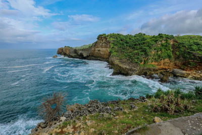 Scenic view of sea against sky