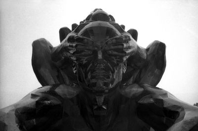 Low angle view of statue