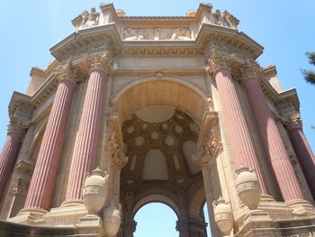 Low angle view of historical building