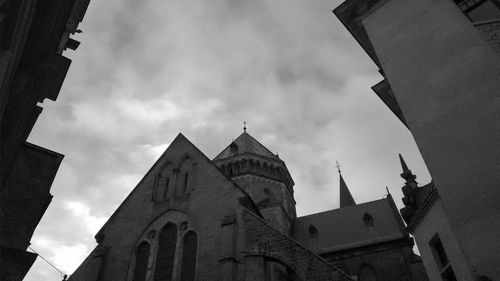 Low angle view of church against sky