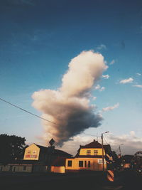 Low angle view of buildings against sky