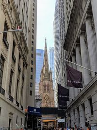 Low angle view of buildings against sky