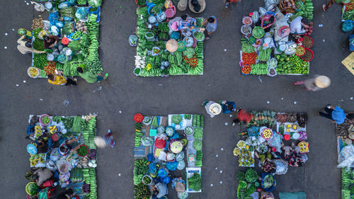 high angle view