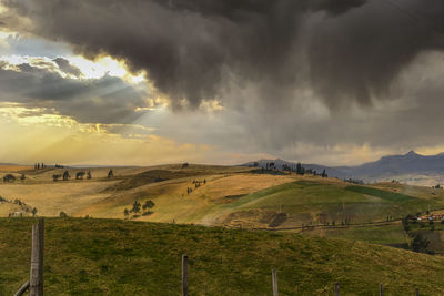 Scenic view of landscape against sky