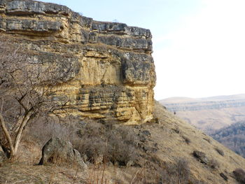 View of rock formations