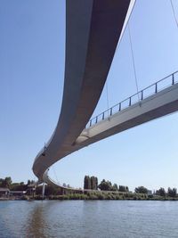 Low angle view of bridge over river