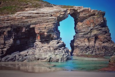 Rock formations at seaside