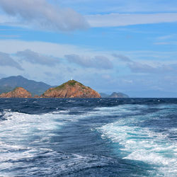 Scenic view of sea against sky