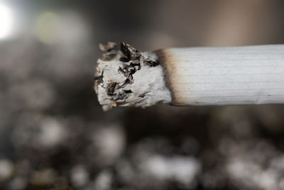 Close-up of cigarette against blurred background