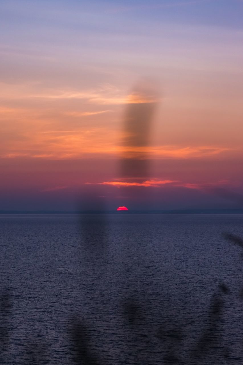 SCENIC VIEW OF SEA DURING SUNSET